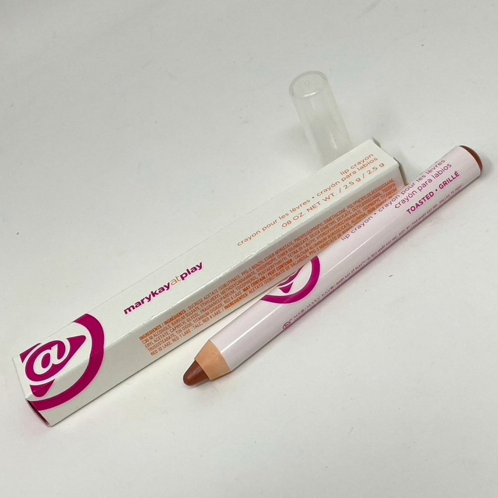 Lot of 2 Mary Kay at PLAY LIP CRAYON Full Size  Color: Toasted NEW